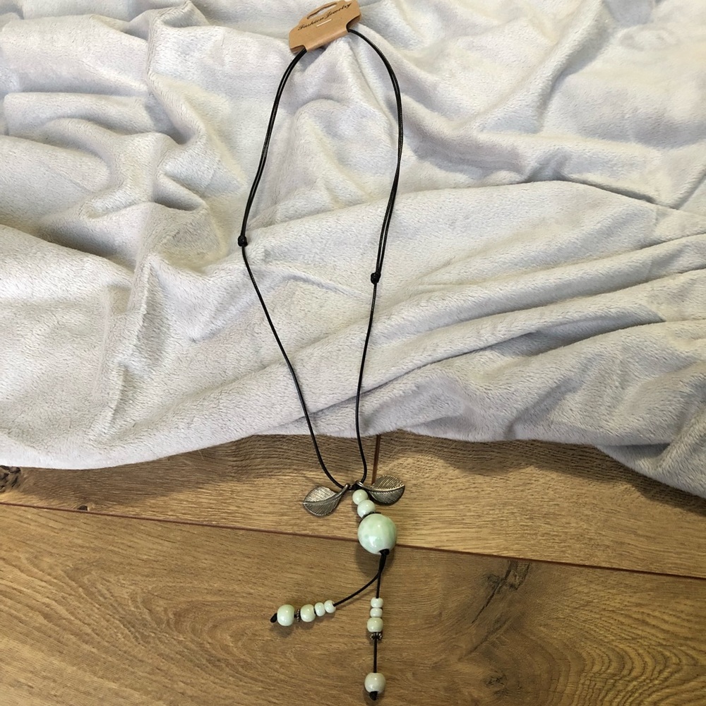 Unique ceramic beaded necklace